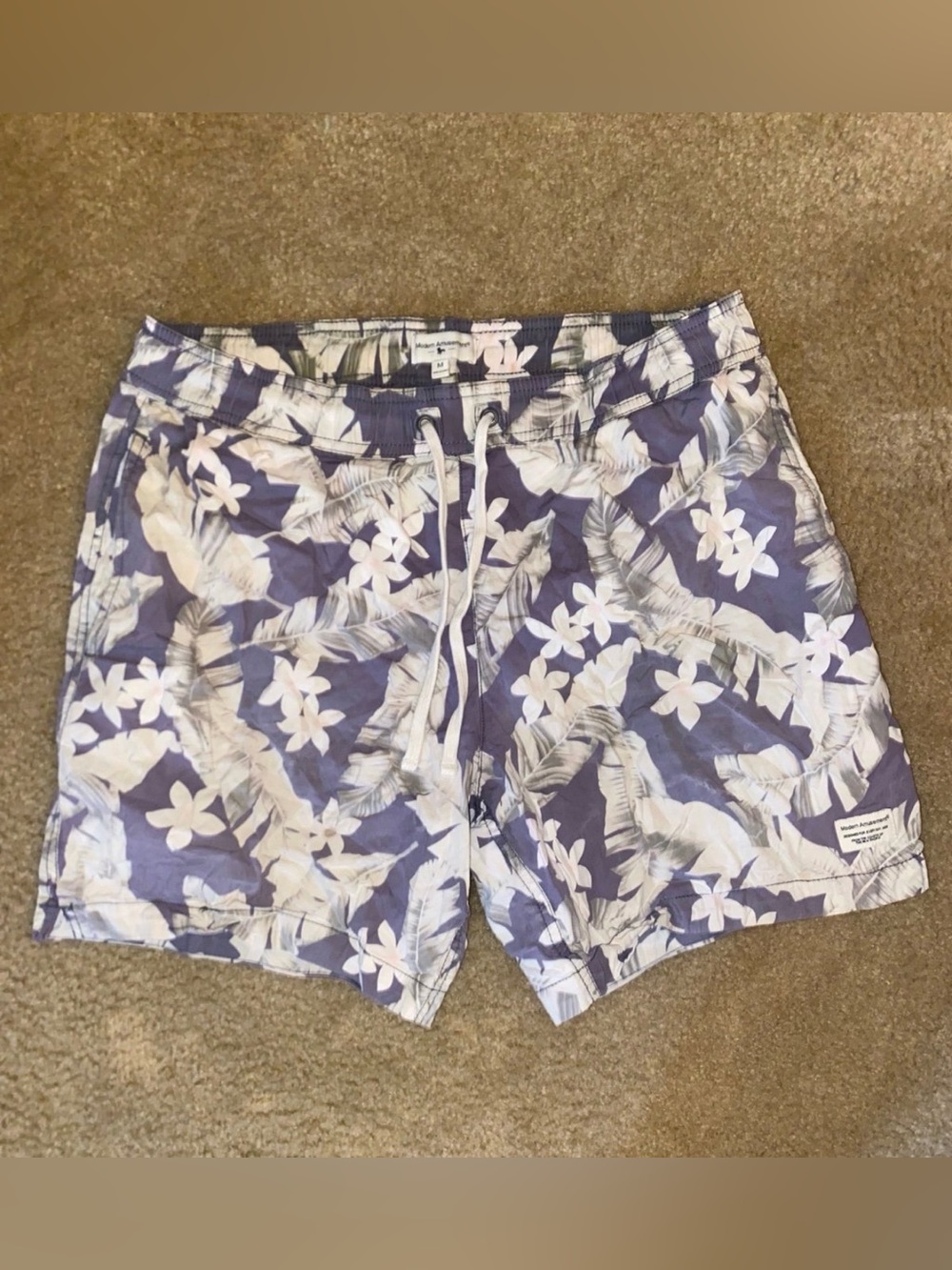 Men’s Modern Amusement tropical swim trunks